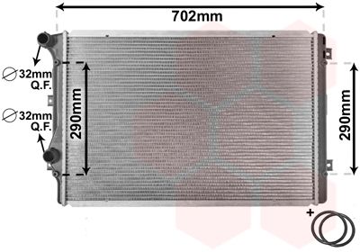 VAN WEZEL Radiators, Motora dzesēšanas sistēma 58002207